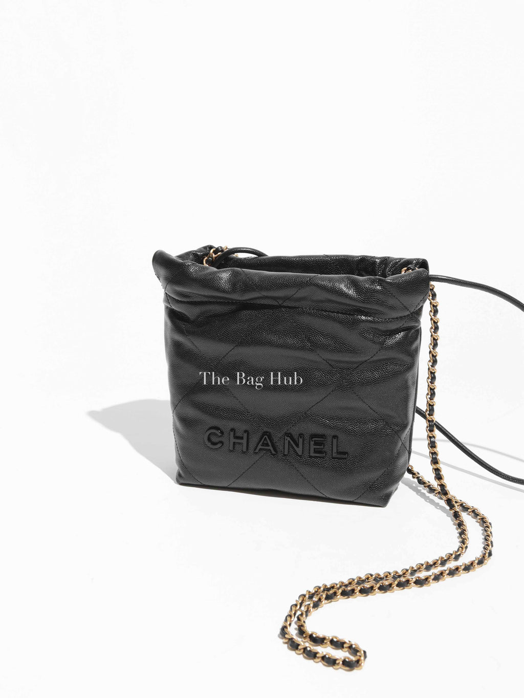 Chanel Black Caviar Leather C22 Mini Handbag