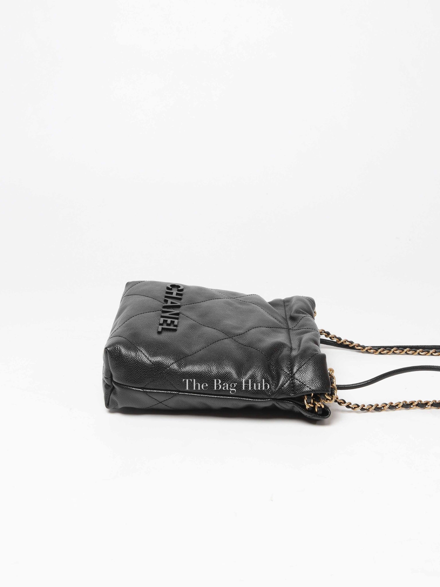 Chanel Black Caviar Leather C22 Mini Handbag
