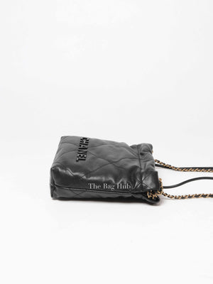 Chanel Black Caviar Leather C22 Mini Handbag