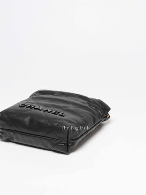 Chanel Black Caviar Leather C22 Mini Handbag