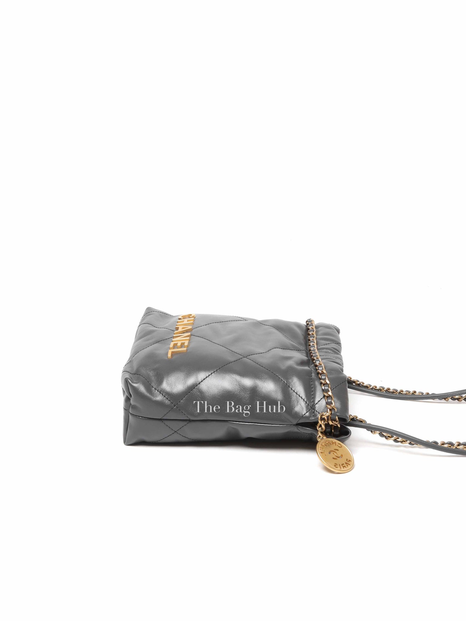 Chanel Grey Leather C22 Mini Handbag
