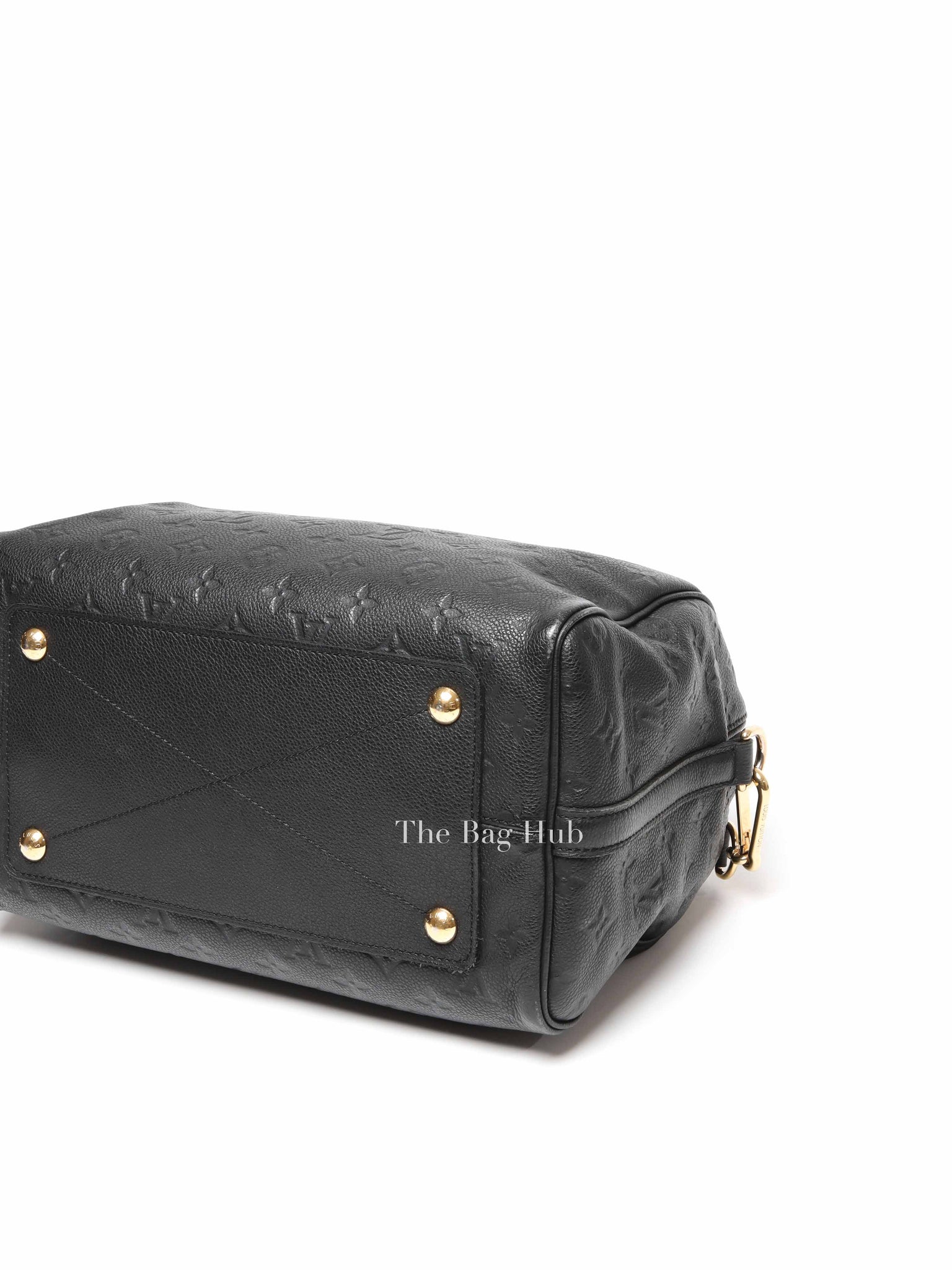 Louis Vuitton Black Monogram Empreinte Leather Speedy Bandouliere 30 Bag