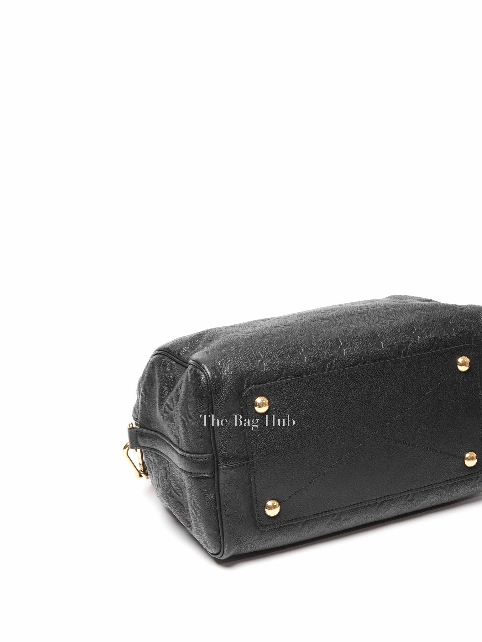 Louis Vuitton Black Monogram Empreinte Leather Speedy Bandouliere 30 Bag