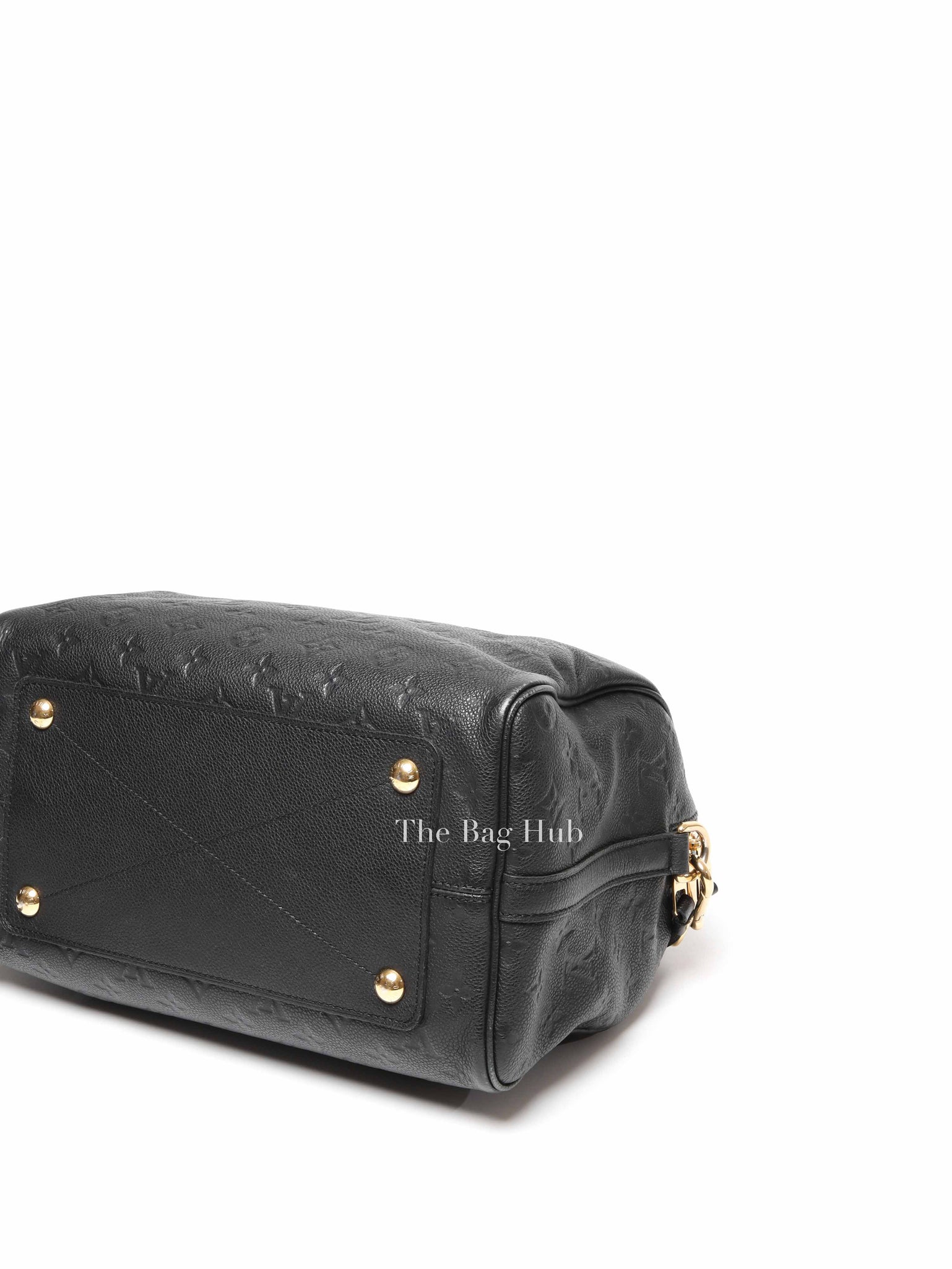 Louis Vuitton Black Monogram Empreinte Leather Speedy Bandouliere 30 Bag