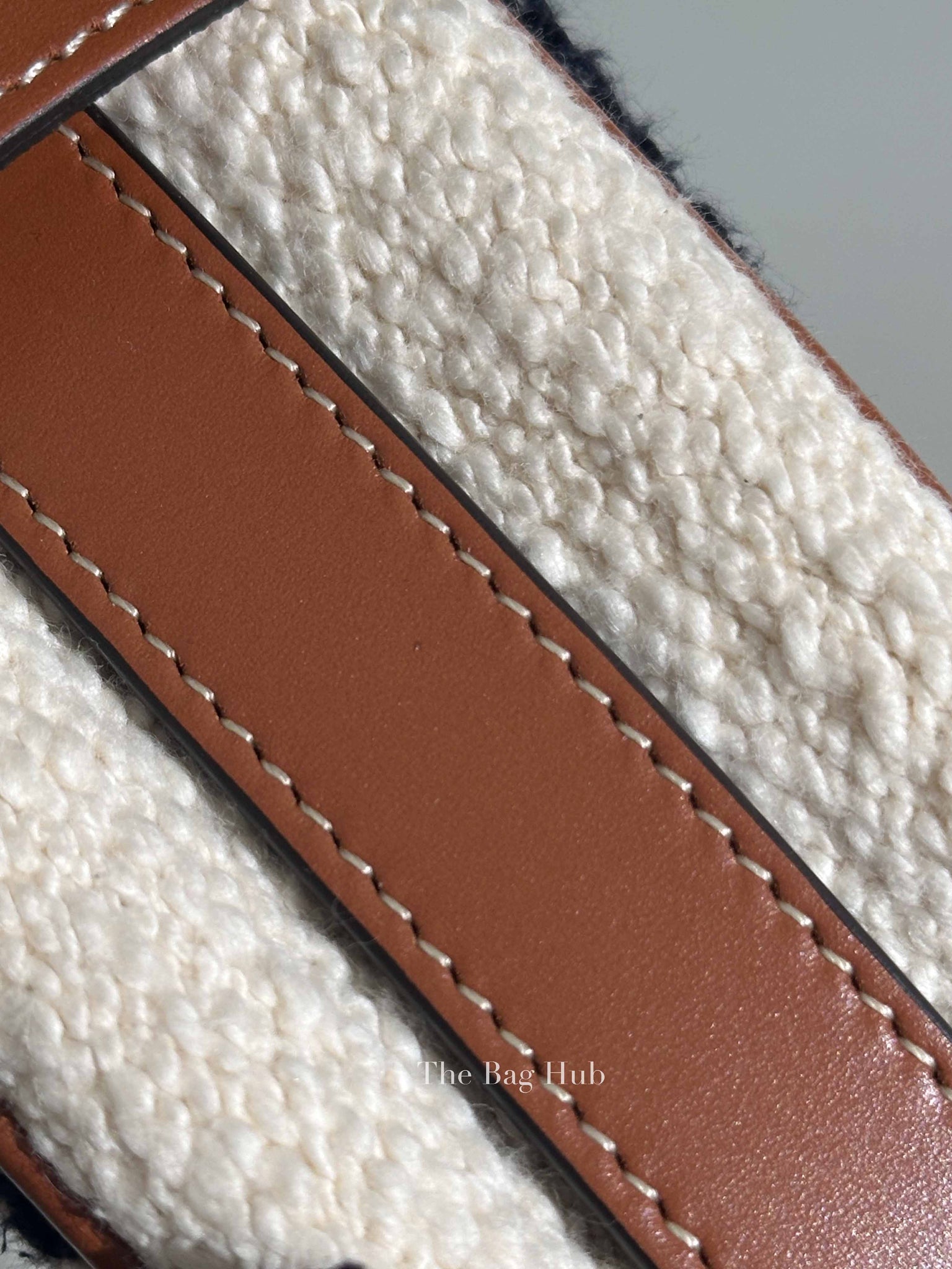 Celine White Black Textile Medium Ava Shoulder Bag