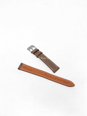 Hermes Stainless Steel Black Croc Leather Wrist Small Watch Size 31MM