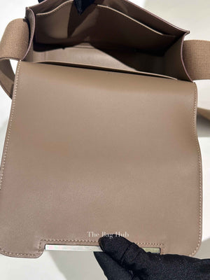 Hermes Etoupe Chevre Mysore Geta Shoulder Bag