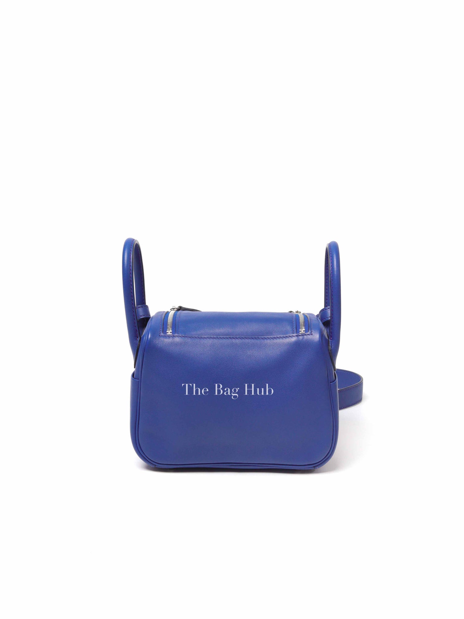 Hermes Bleu France Verso Menthe Swift Mini Lindy Bag PHW