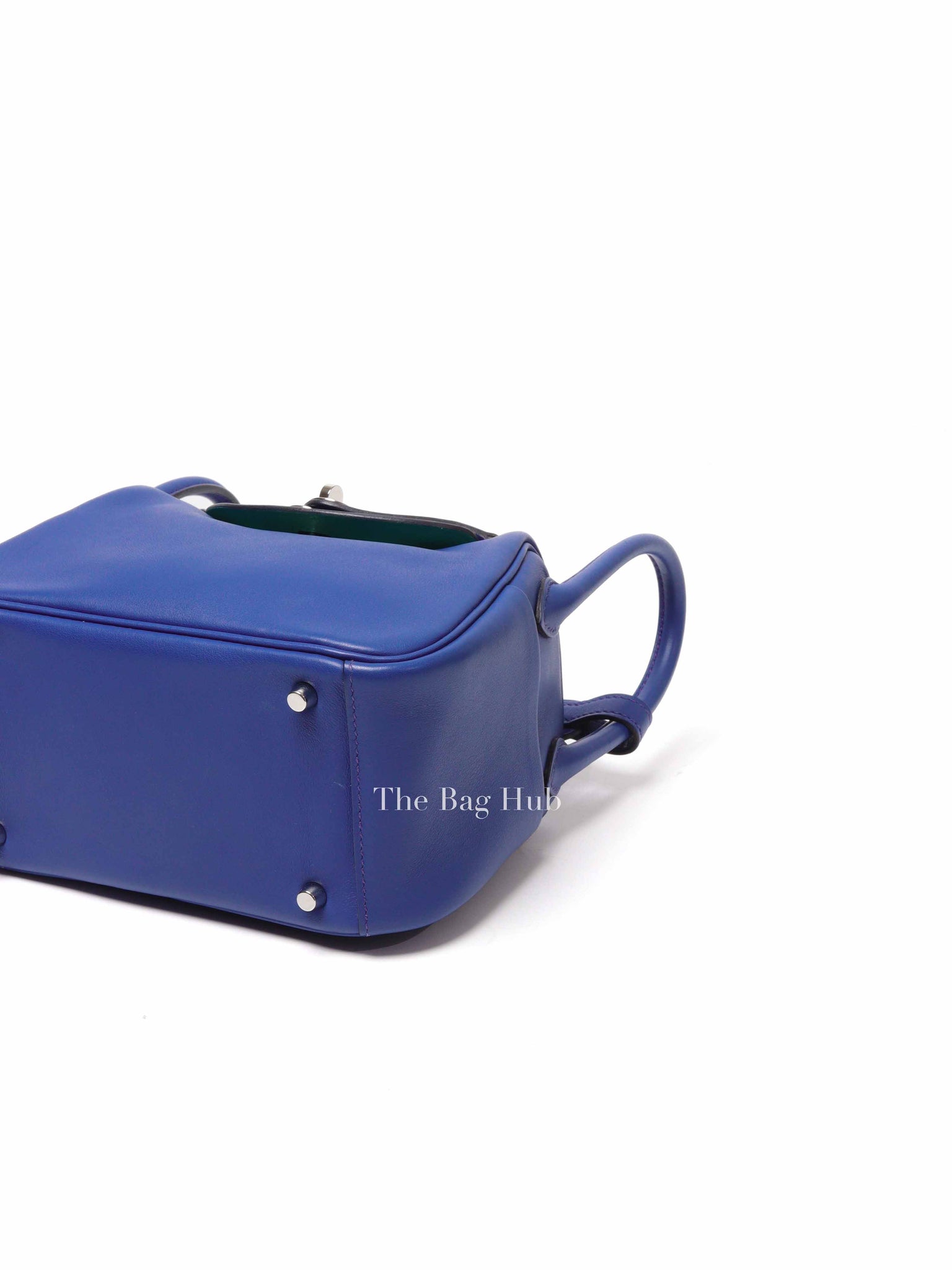 Hermes Bleu France Verso Menthe Swift Mini Lindy Bag PHW