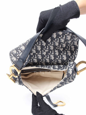 Dior Blue Oblique Saddle Bag