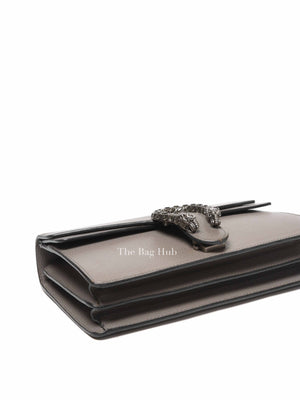 Gucci Dusty Grey Pebbled Calfskin Small Dionysus Shoulder Bag