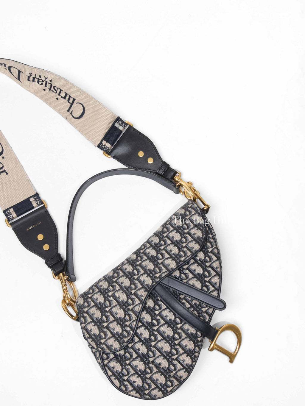 Dior Blue Oblique Saddle Bag