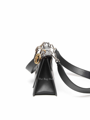 Fendi Black Leather Mini Kan I F Logo Shoulder Bag