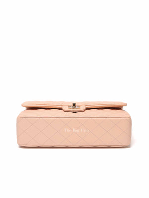 Chanel Beige Caviar Classic Medium Double Flap Bag GHW