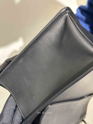 Fendi Black Leather Mini Kan I F Logo Shoulder Bag