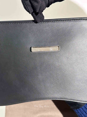 Fendi Black Leather Mini Kan I F Logo Shoulder Bag