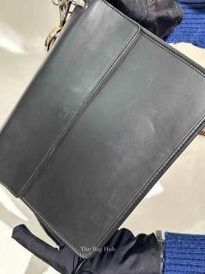 Fendi Black Leather Mini Kan I F Logo Shoulder Bag