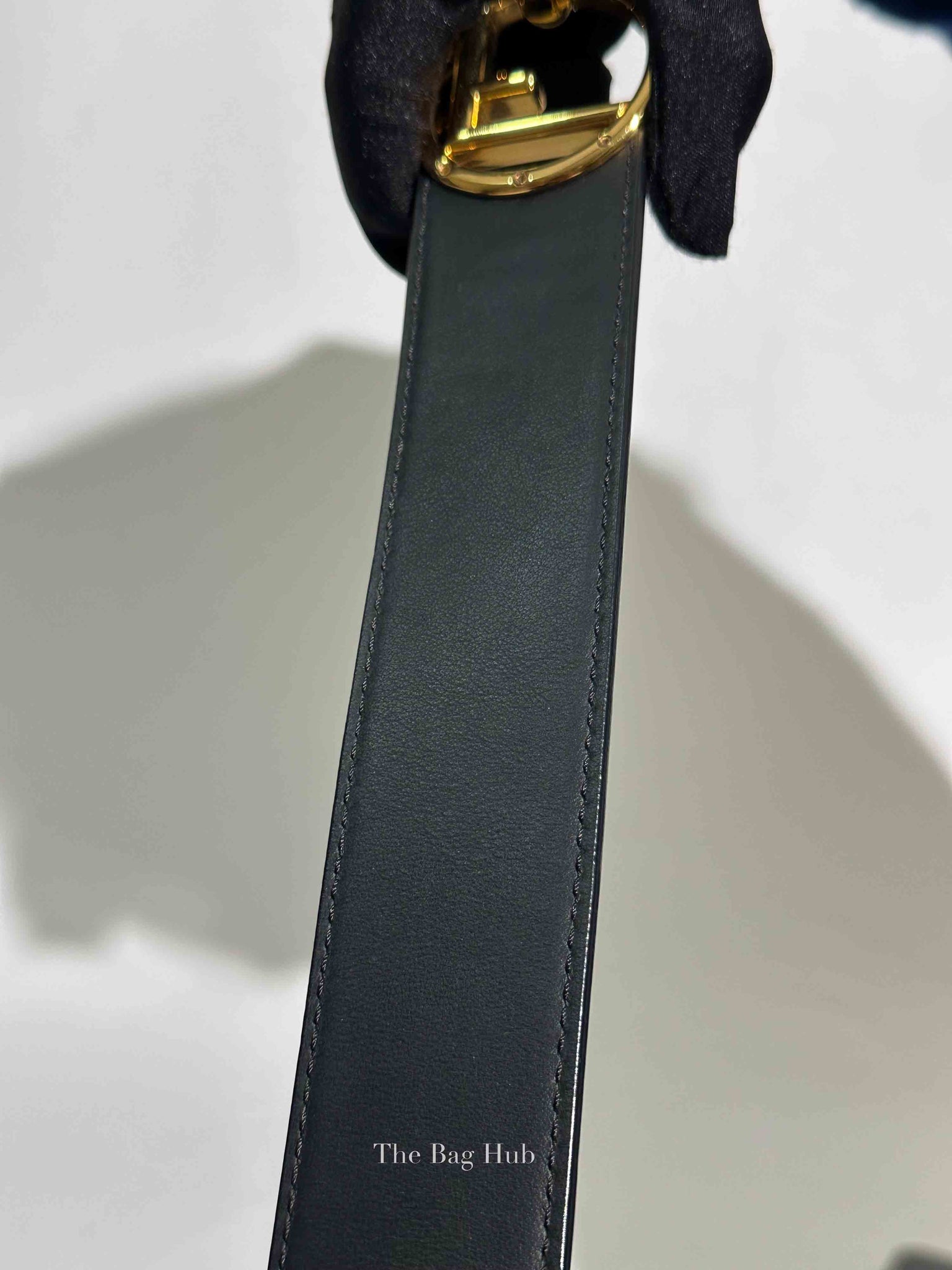 Fendi Black Leather Mini Kan I F Logo Shoulder Bag