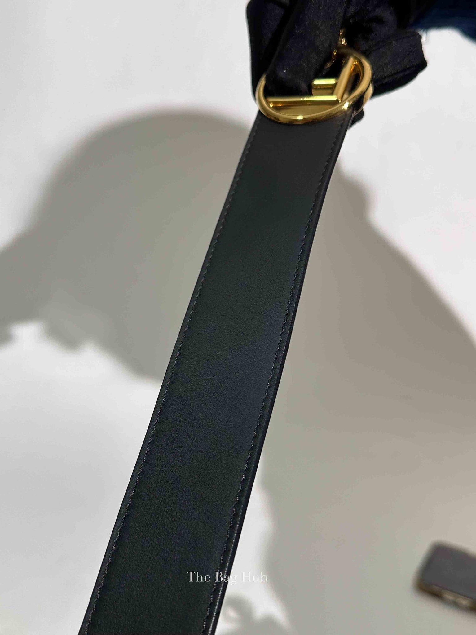 Fendi Black Leather Mini Kan I F Logo Shoulder Bag
