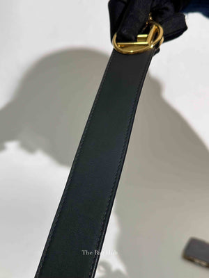 Fendi Black Leather Mini Kan I F Logo Shoulder Bag