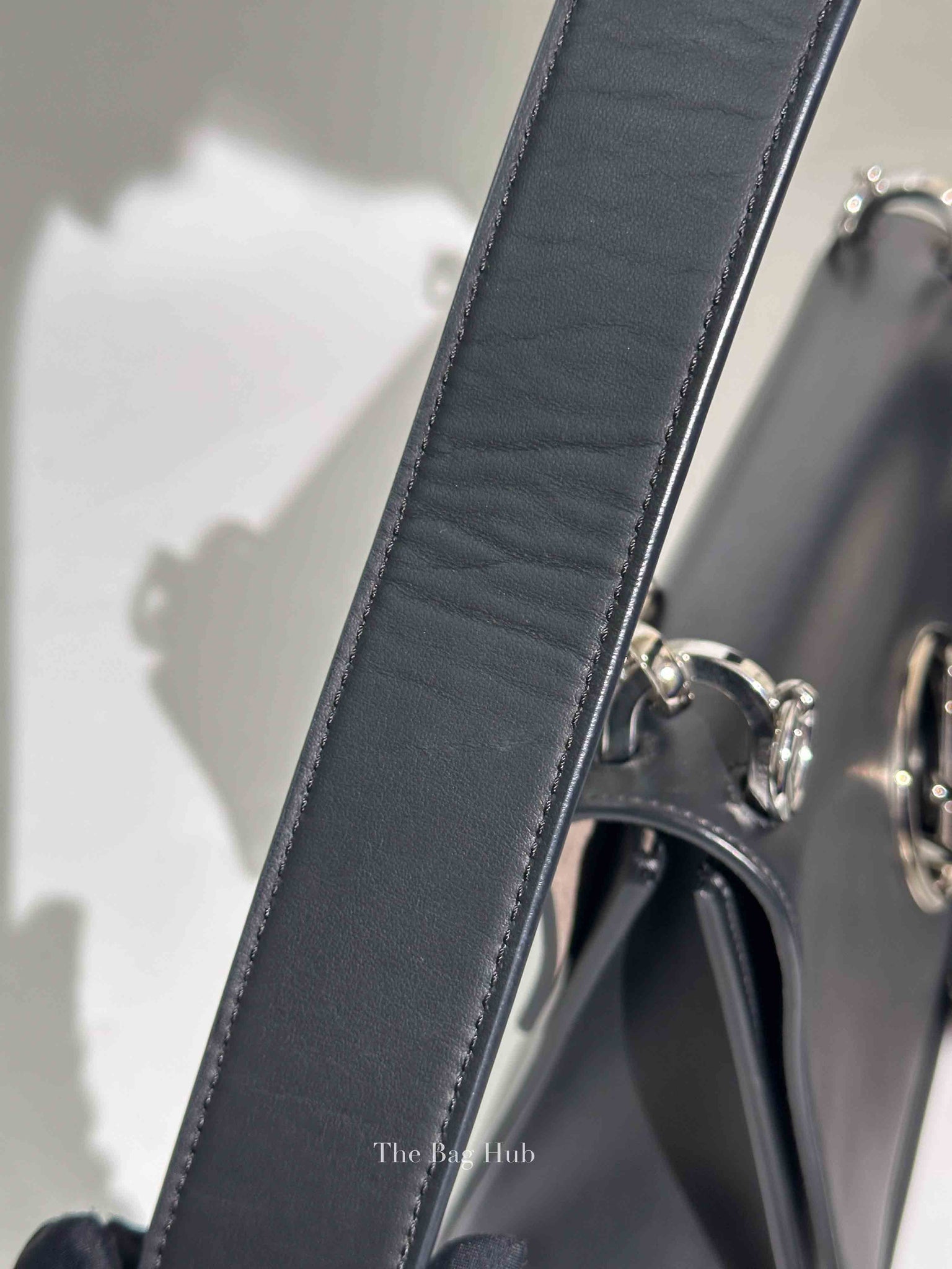 Fendi Black Leather Mini Kan I F Logo Shoulder Bag