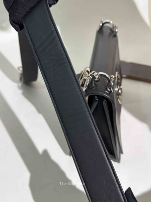 Fendi Black Leather Mini Kan I F Logo Shoulder Bag