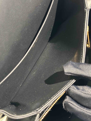 Celine Black Shiny Calfskin Medium Triomphe Shoulder Bag