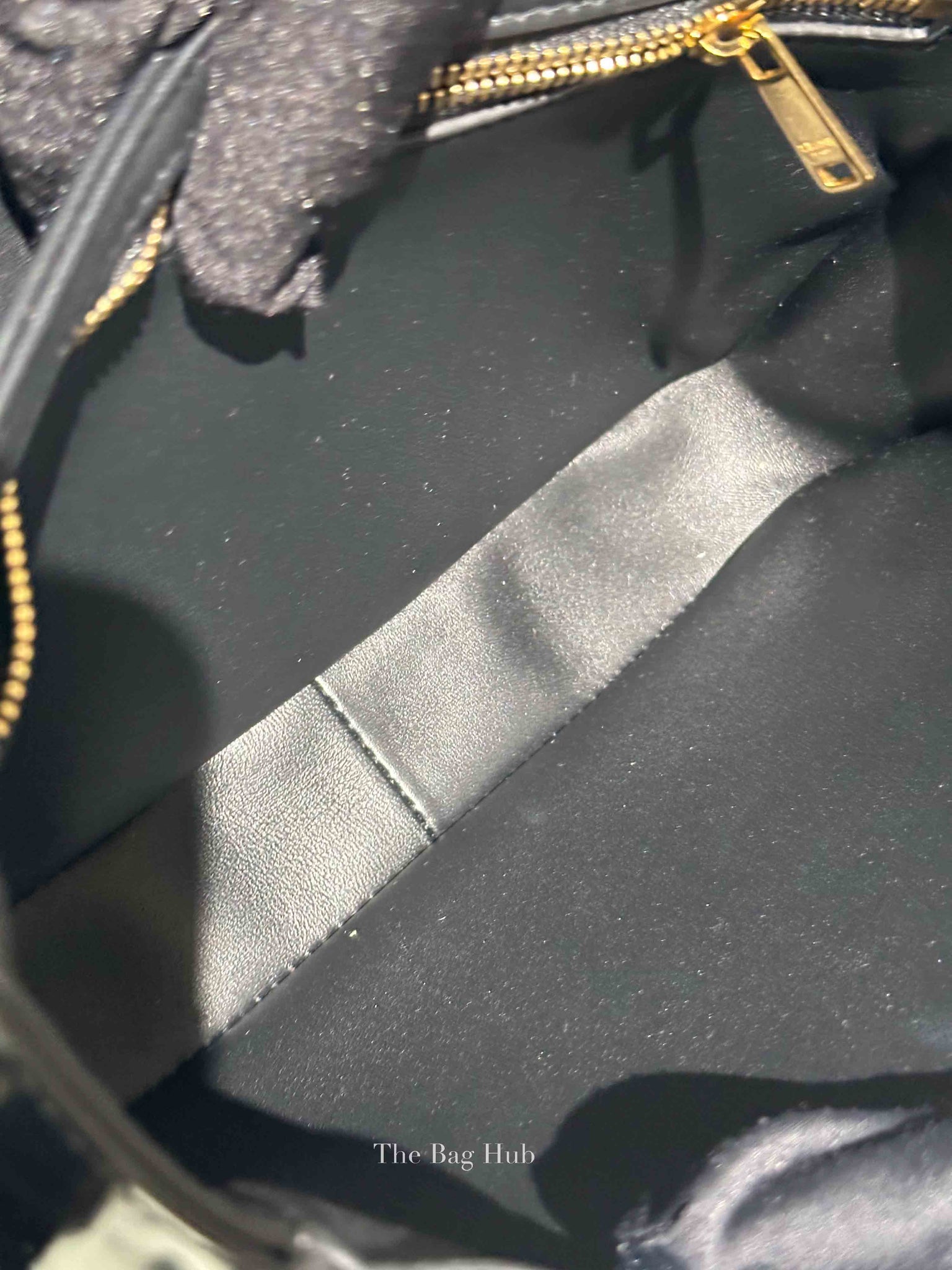 Celine Black Shiny Calfskin Medium Triomphe Shoulder Bag