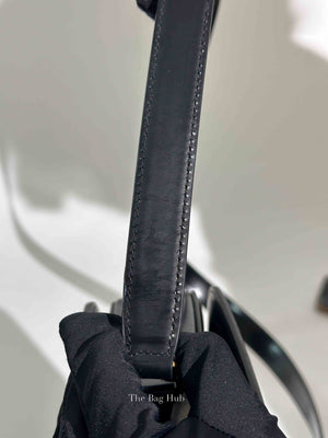 Celine Black Shiny Calfskin Medium Triomphe Shoulder Bag