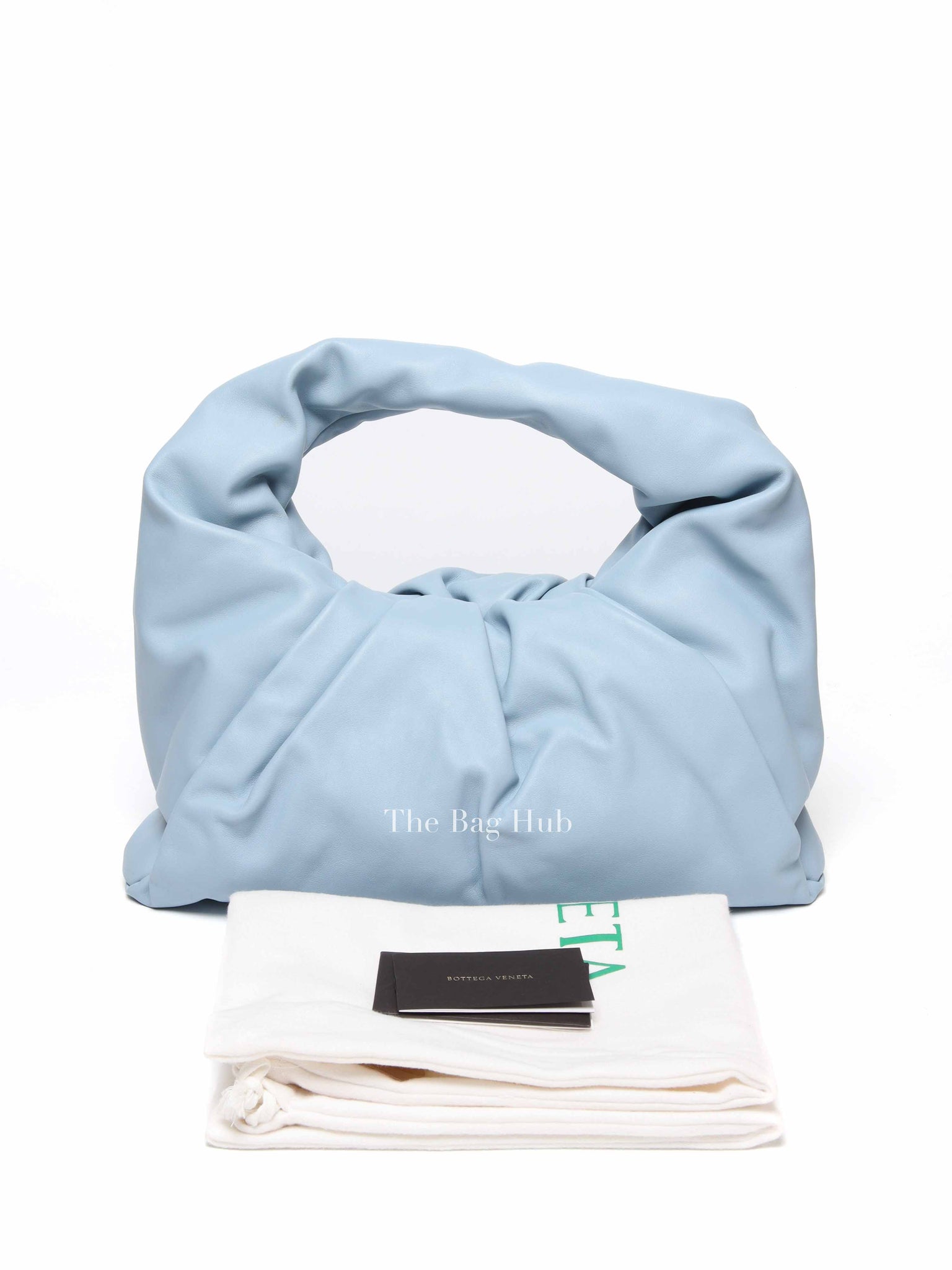Bottega Veneta Powder Blue Leather The Shoulder Pouch Bag
