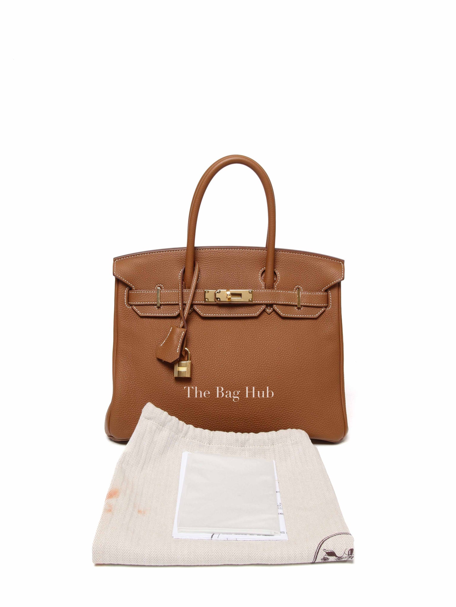 Hermes Gold Togo Birkin 30 Handbag