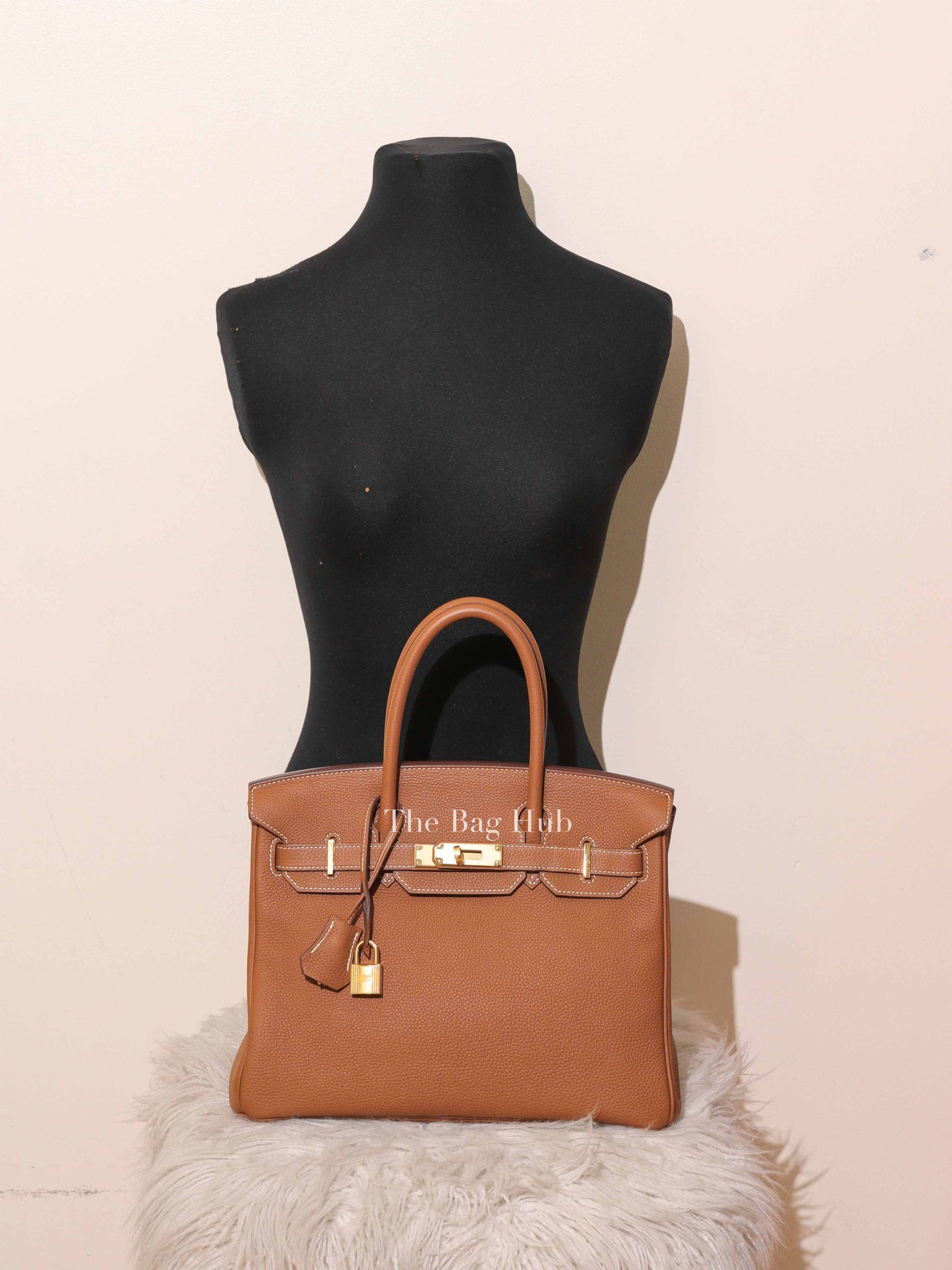 Hermes Gold Togo Birkin 30 Handbag