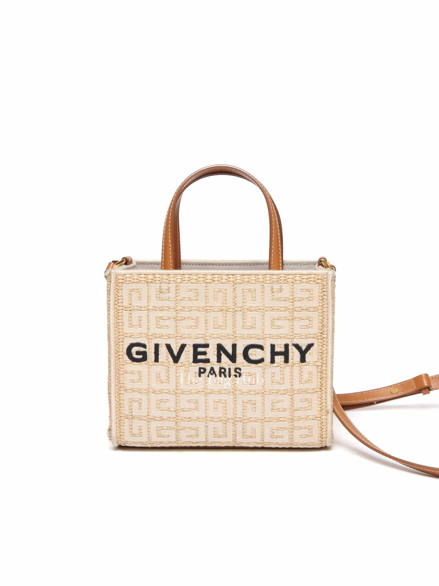 Givenchy Natural Raffia G-Tote In 4gG Jute Mini Tote Bag