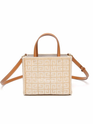 Givenchy Natural Raffia G-Tote In 4gG Jute Mini Tote Bag