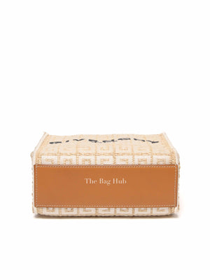 Givenchy Natural Raffia G-Tote In 4gG Jute Mini Tote Bag