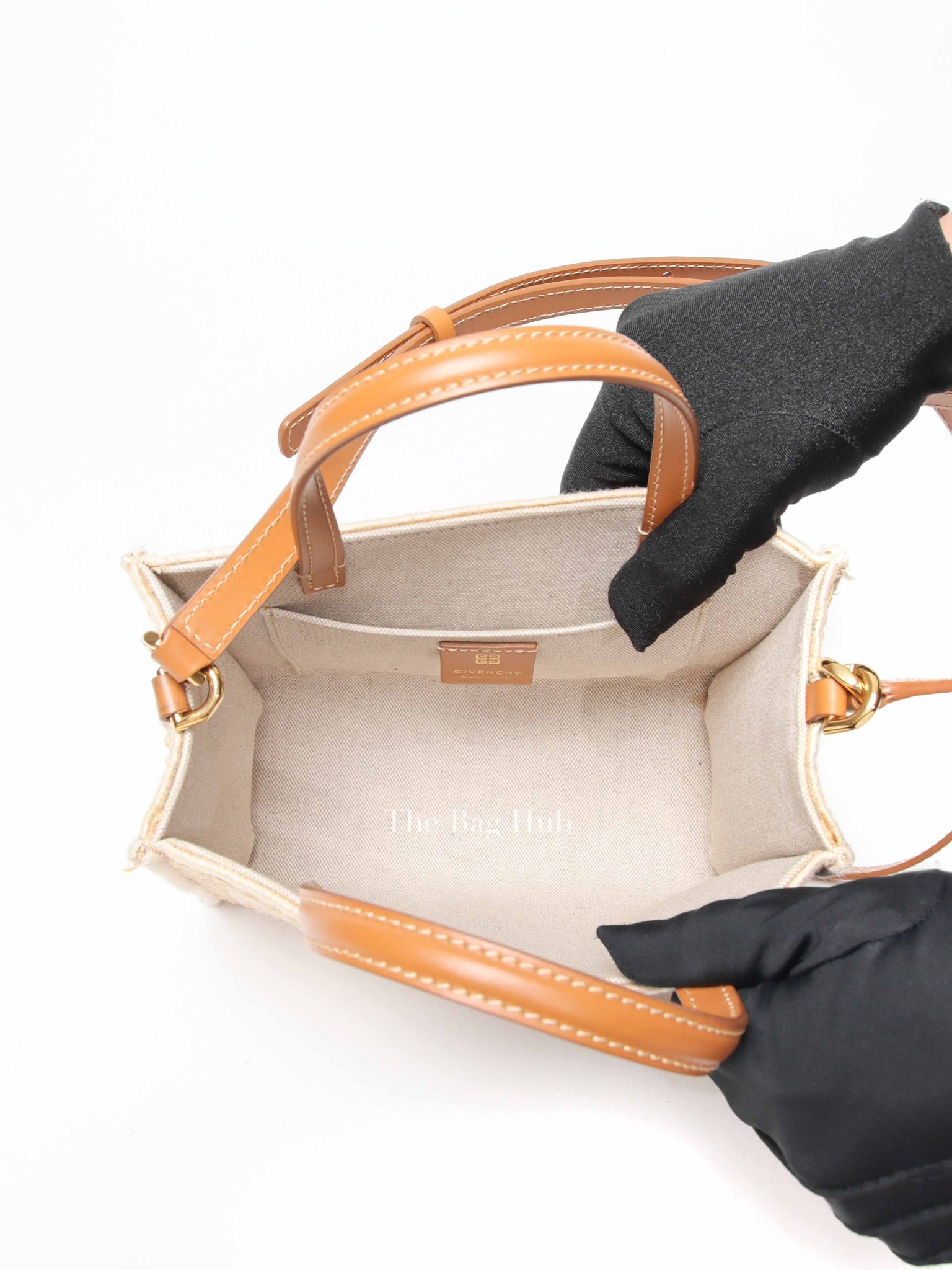 Givenchy Natural Raffia G-Tote In 4gG Jute Mini Tote Bag