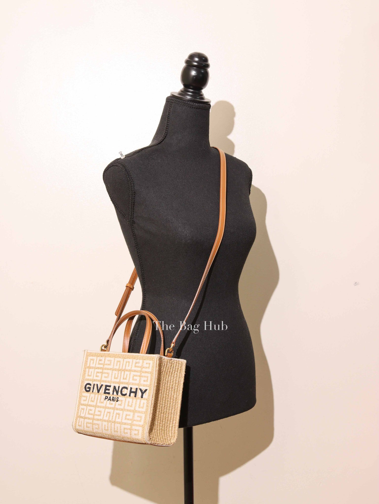 Givenchy Natural Raffia G-Tote In 4gG Jute Mini Tote Bag