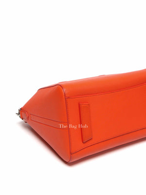 Givenchy Orange Leather Small Antigona Bag