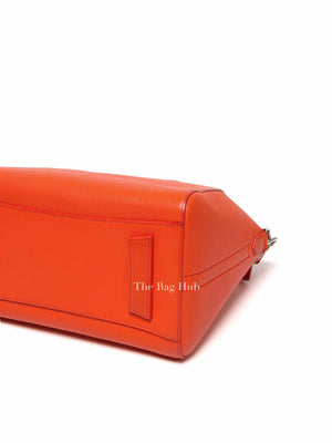 Givenchy Orange Leather Small Antigona Bag