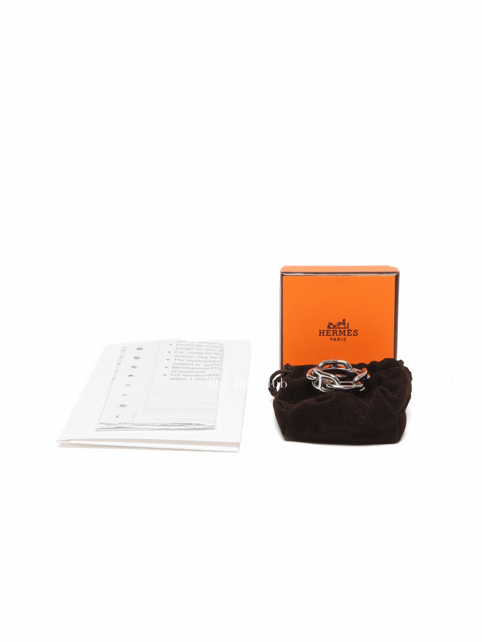 Hermes Palladium Regate Scarf 90 Ring