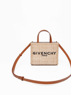 Givenchy Natural Raffia G-Tote In 4gG Jute Mini Tote Bag
