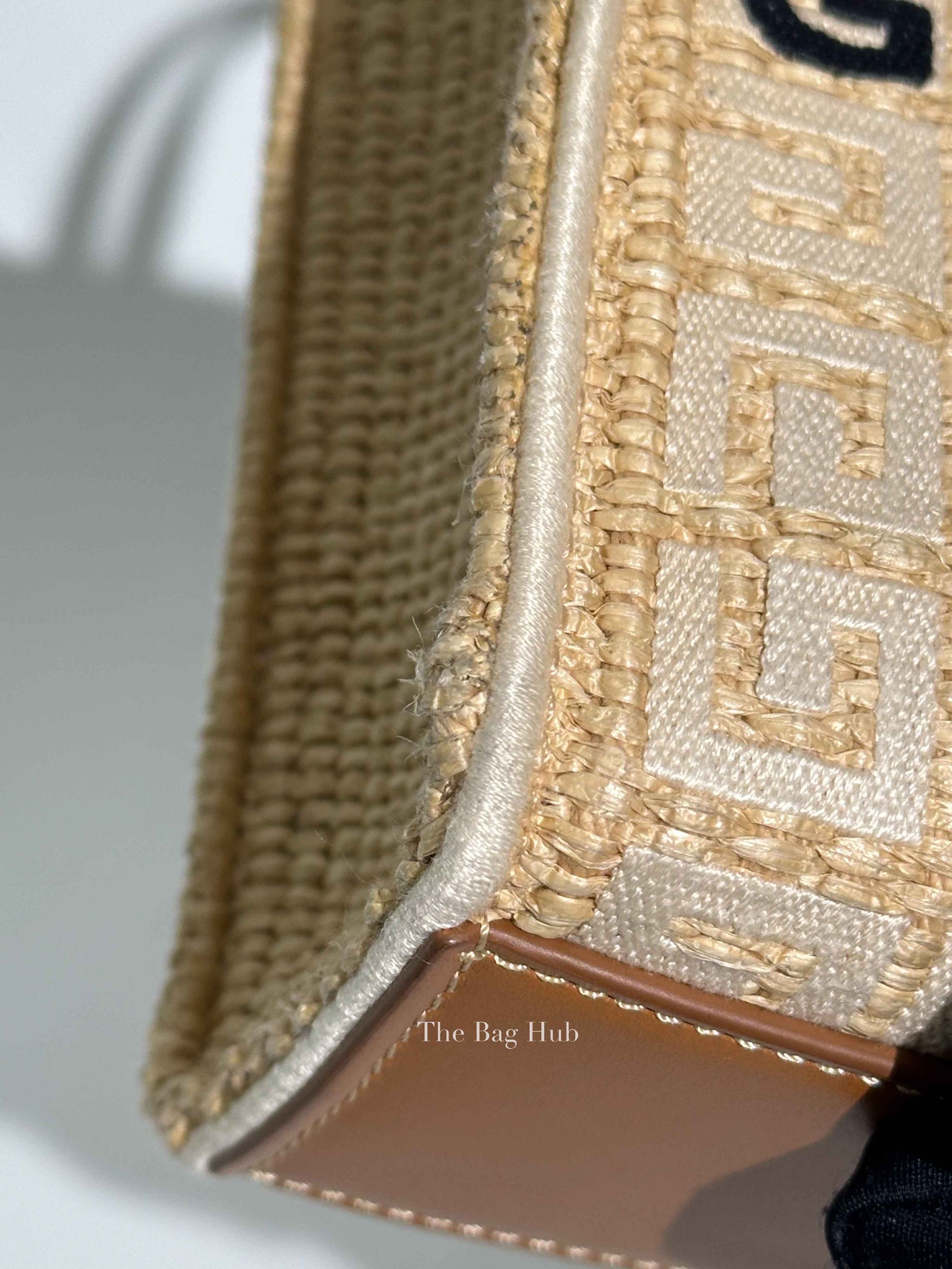 Givenchy Natural Raffia G-Tote In 4gG Jute Mini Tote Bag