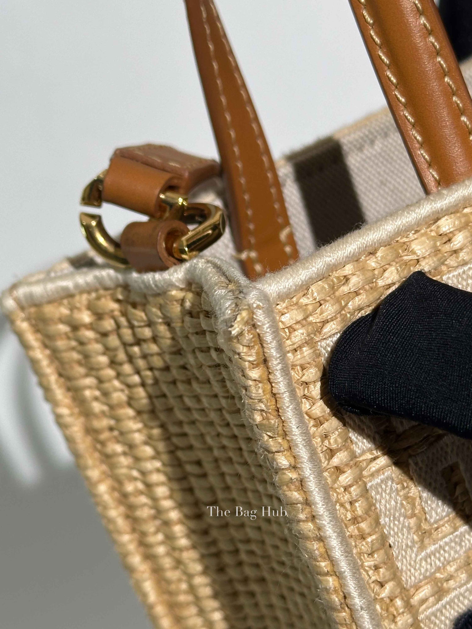 Givenchy Natural Raffia G-Tote In 4gG Jute Mini Tote Bag