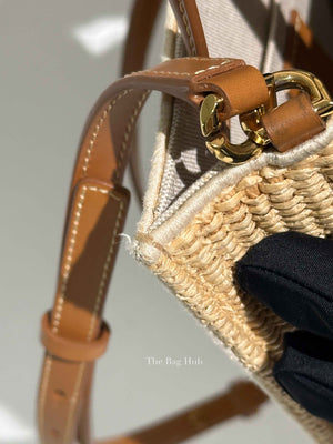 Givenchy Natural Raffia G-Tote In 4gG Jute Mini Tote Bag