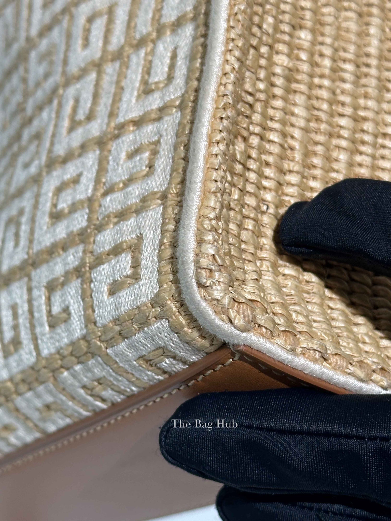 Givenchy Natural Raffia G-Tote In 4gG Jute Mini Tote Bag
