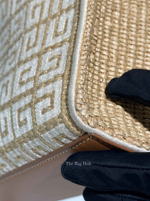 Givenchy Natural Raffia G-Tote In 4gG Jute Mini Tote Bag