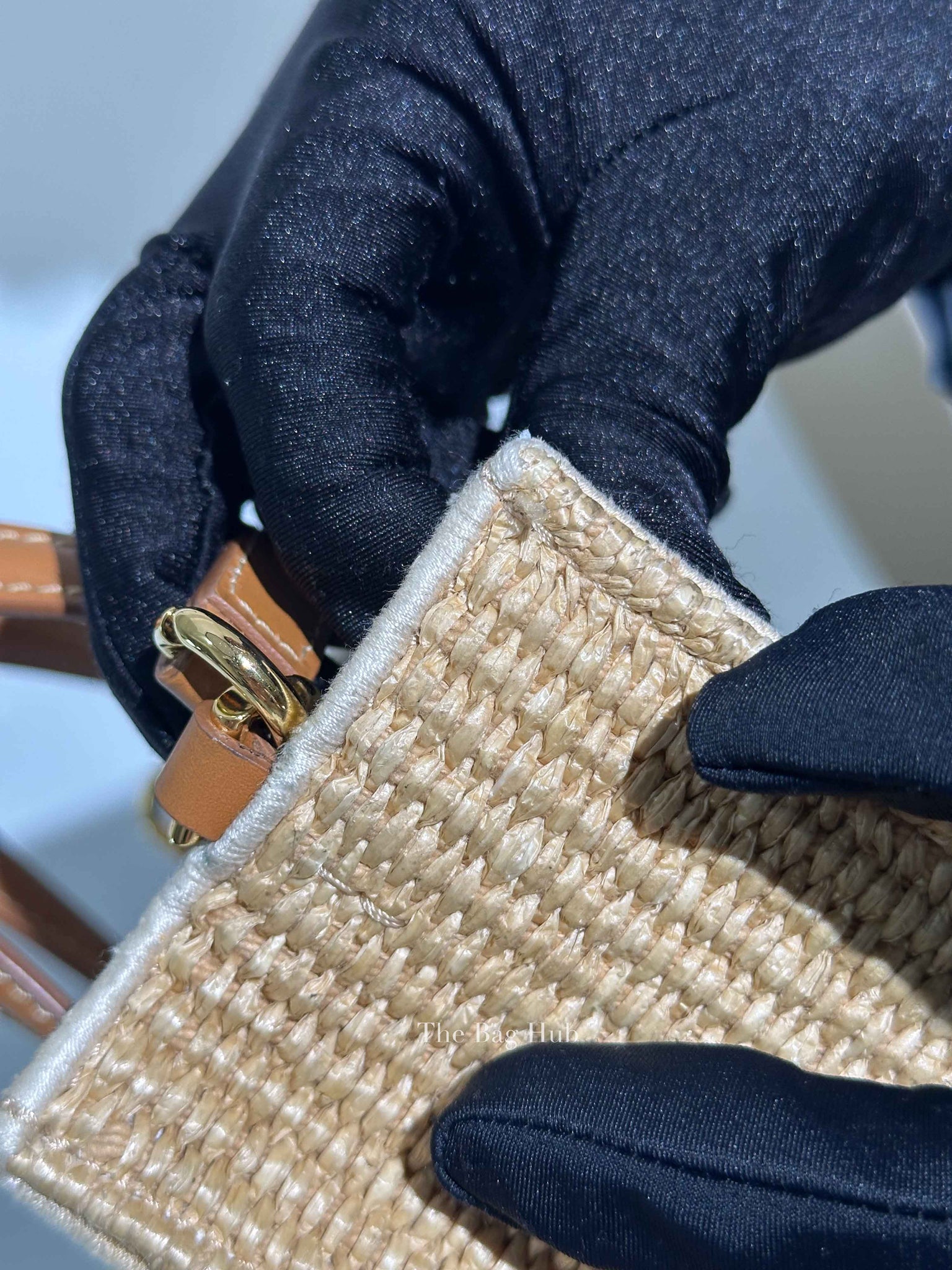 Givenchy Natural Raffia G-Tote In 4gG Jute Mini Tote Bag