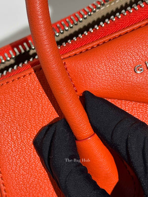 Givenchy Orange Leather Small Antigona Bag