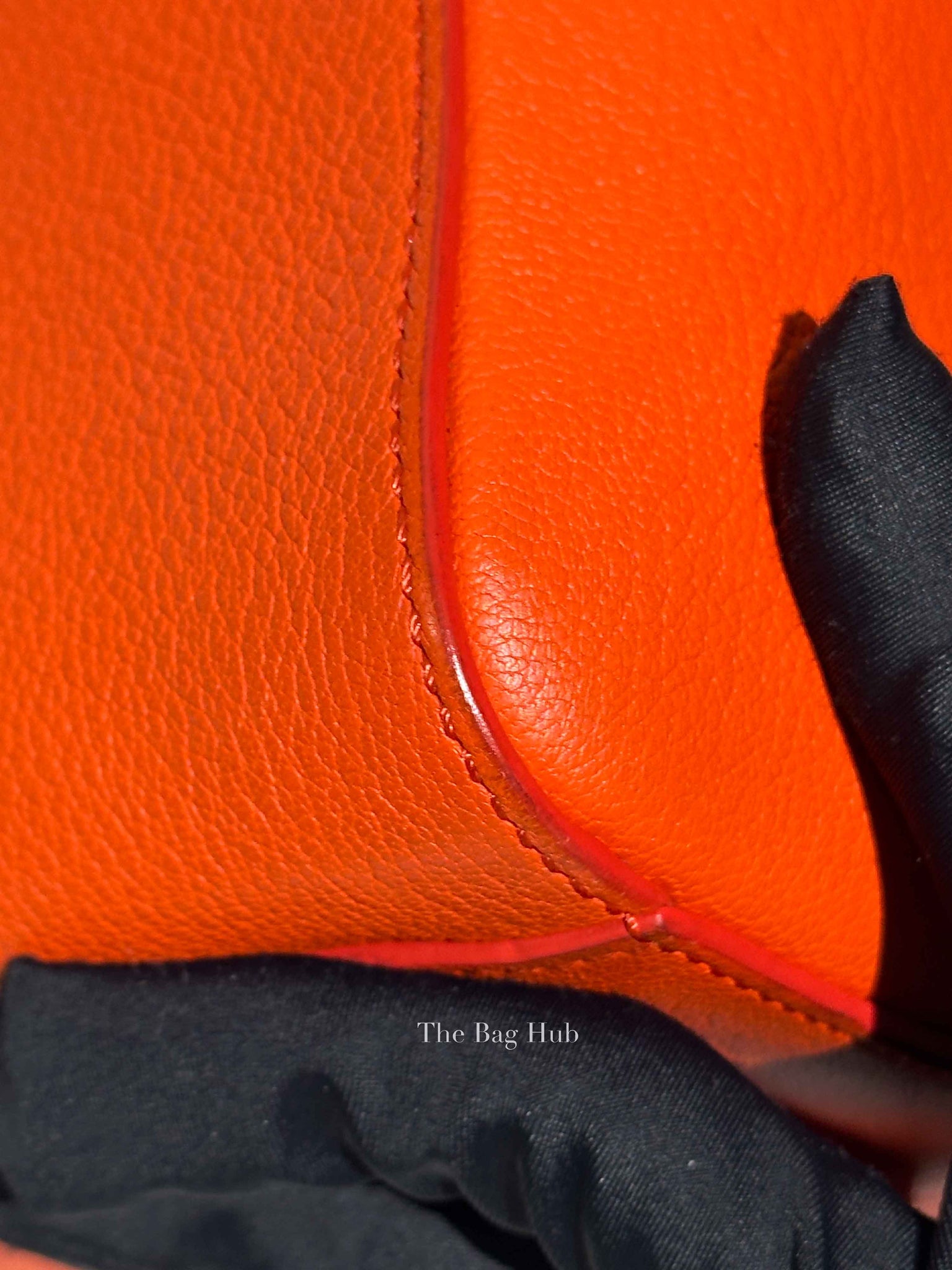 Givenchy Orange Leather Small Antigona Bag