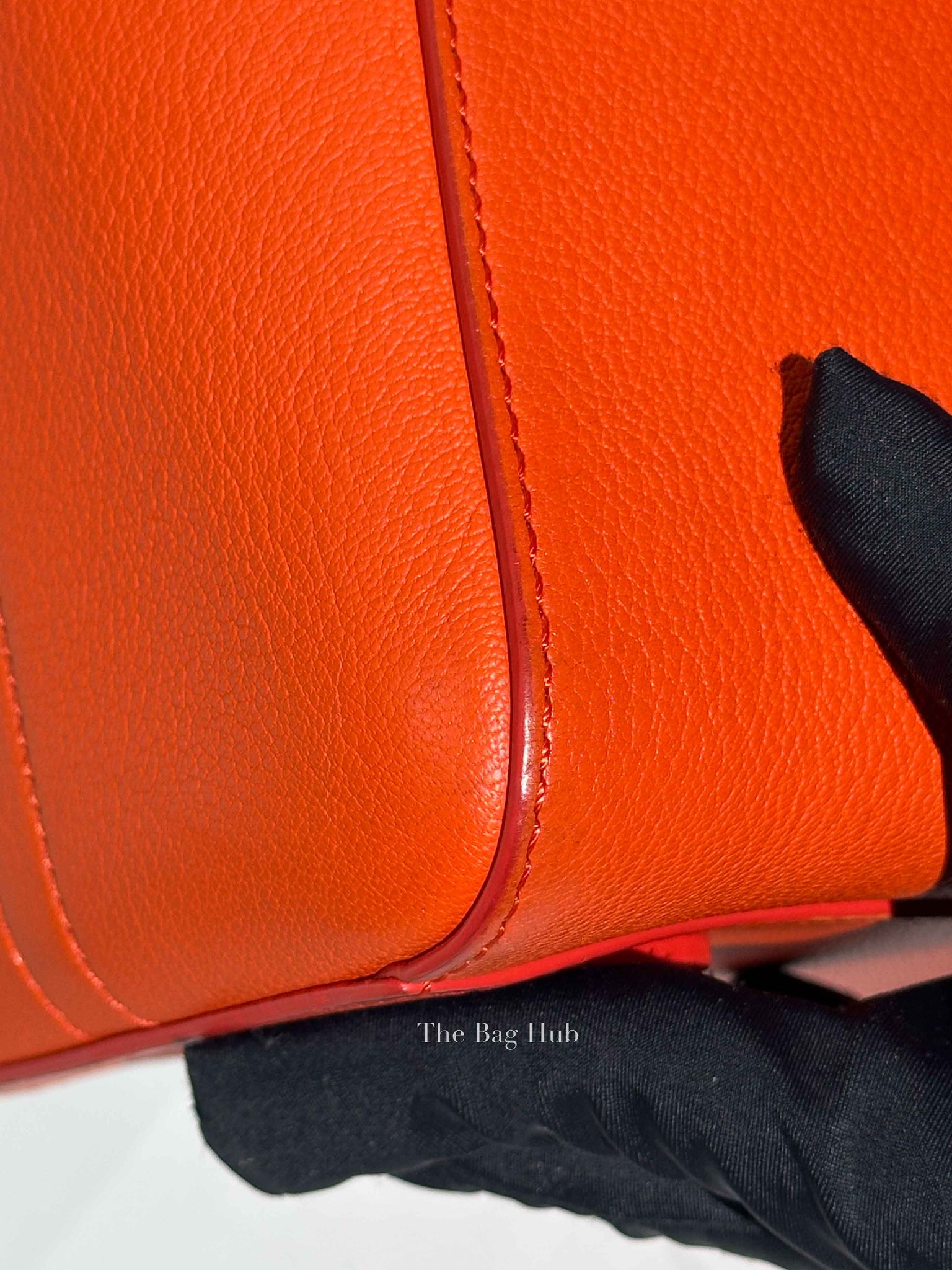 Givenchy Orange Leather Small Antigona Bag
